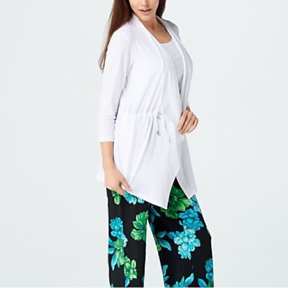 Every Day by Susan Graver Liquid Knit Anorak Style Cardigan